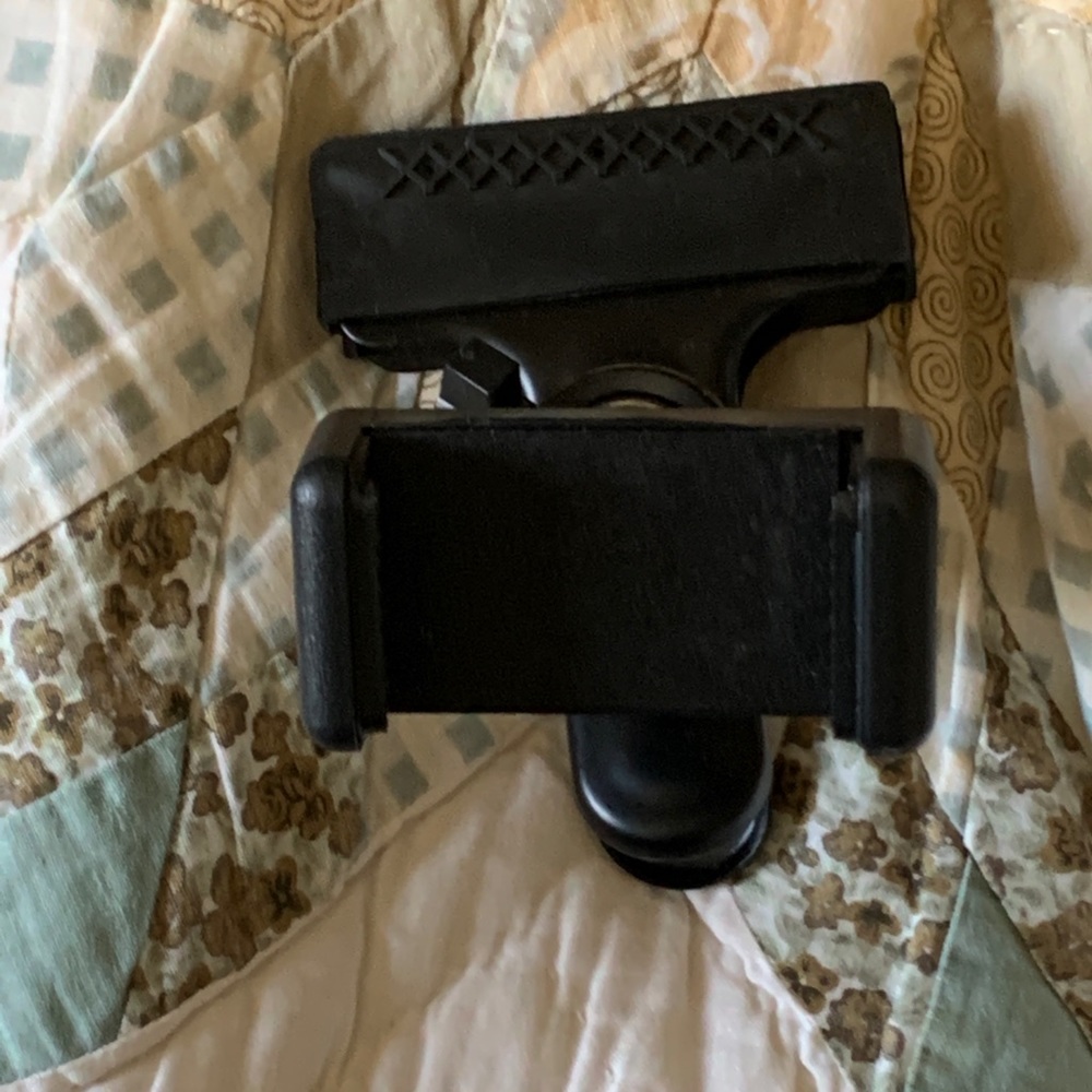 Guitar clip on phone holder